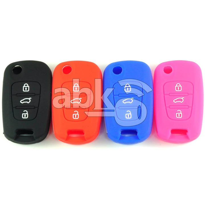 Hyundai Silicone Remote Covers 3Buttons - ABK-2500-HYN-FLIP-OLD3B - ABKEYS.COM