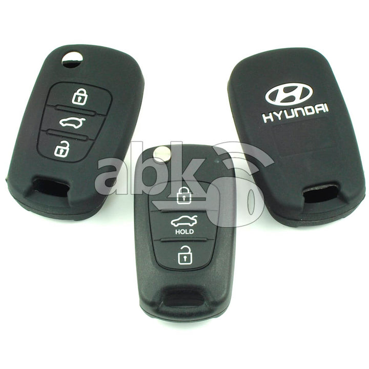 Hyundai Silicone Remote Covers 3Buttons - ABK-2500-HYN-FLIP-OLD3B - ABKEYS.COM