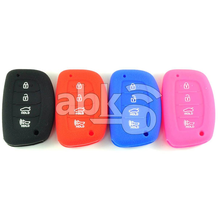 Hyundai Silicone Remote Covers 4Buttons - ABK-2500-HYN-SMART-NEW4B - ABKEYS.COM