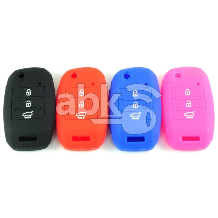 Kia Silicone Remote Covers 3Buttons - ABK-2500-KIA-FLIP-MID3B - ABKEYS.COM