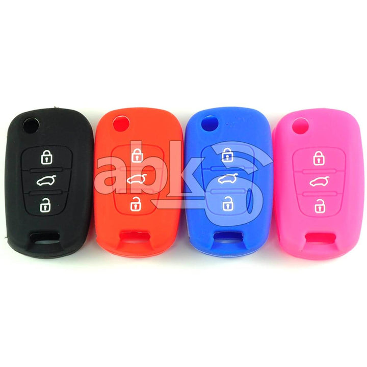 Kia Silicone Remote Covers 3Buttons - ABK-2500-KIA-FLIP-OLD3B - ABKEYS.COM