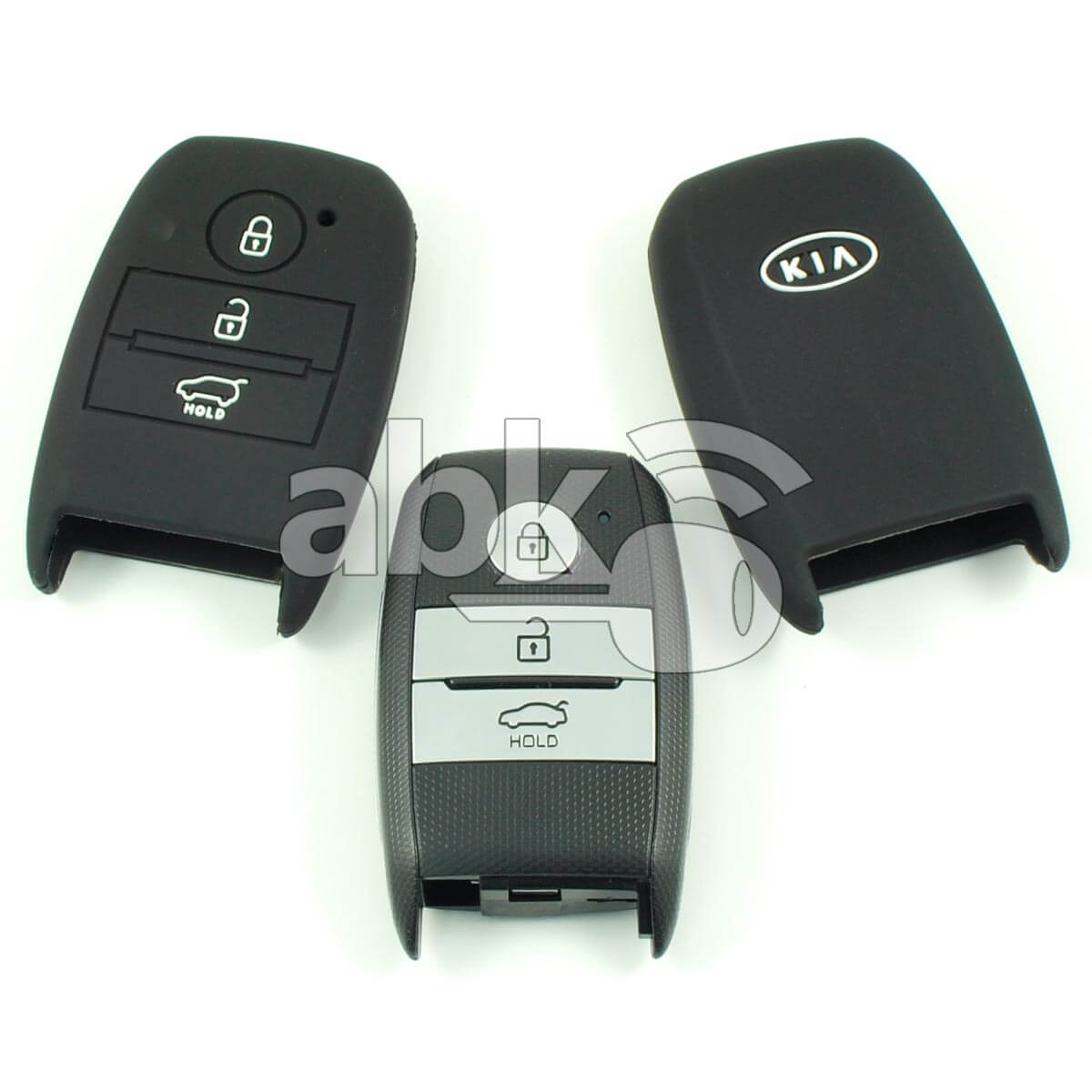 Kia Silicone Remote Covers 3Buttons - ABK-2500-KIA-SMART-MID3B - ABKEYS.COM