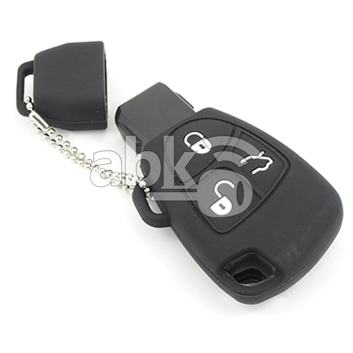 Mercedes Benz Silicone Remote Covers 3Buttons - ABK-2500-MB-SMART-BLK3B - ABKEYS.COM