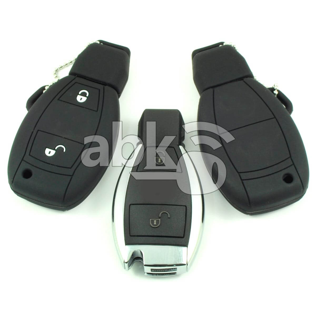 Mercedes Benz Silicone Remote Covers 2Buttons - ABK-2500-MB-SMART-CRM2B - ABKEYS.COM