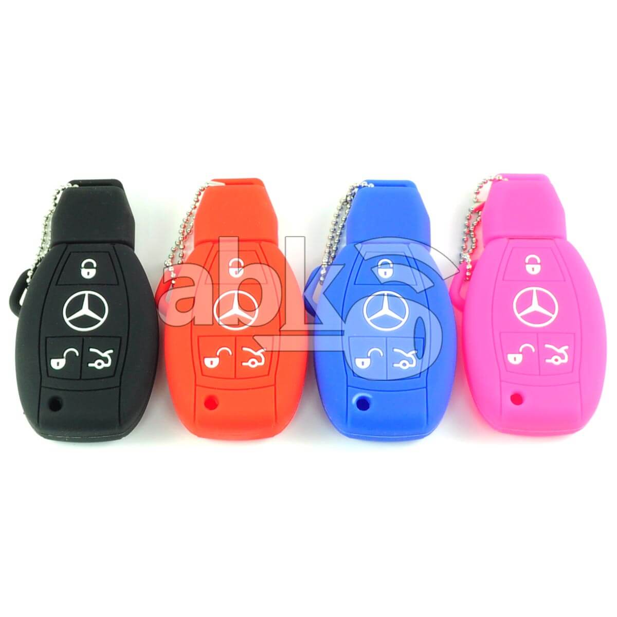 Mercedes Benz Silicone Remote Covers 3Buttons - ABK-2500-MB-SMART-CRM3B - ABKEYS.COM