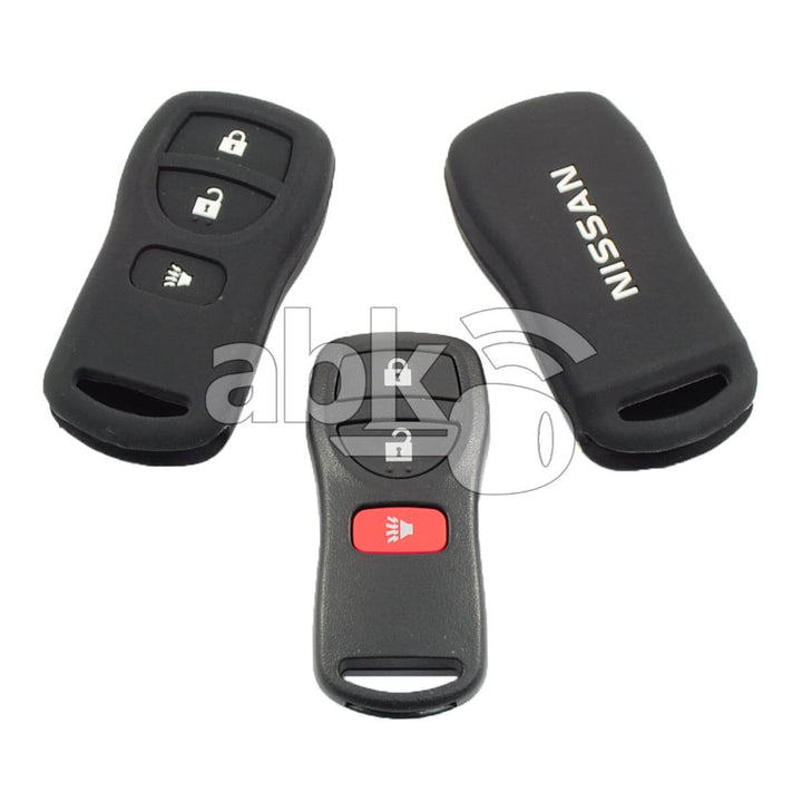 Nissan Silicone Remote Covers 3Buttons - ABK-2500-NIS-MID3B - ABKEYS.COM