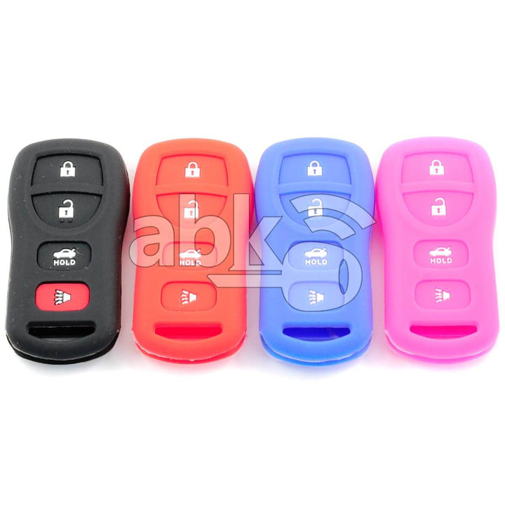Nissan Silicone Remote Covers 4Buttons - ABK-2500-NIS-MID4B - ABKEYS.COM