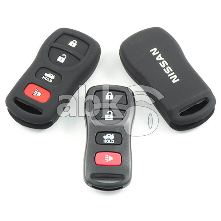 Nissan Silicone Remote Covers 4Buttons - ABK-2500-NIS-MID4B - ABKEYS.COM
