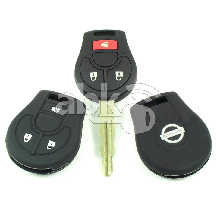 Nissan Silicone Remote Covers 3Buttons - ABK-2500-NIS-NEW3B - ABKEYS.COM