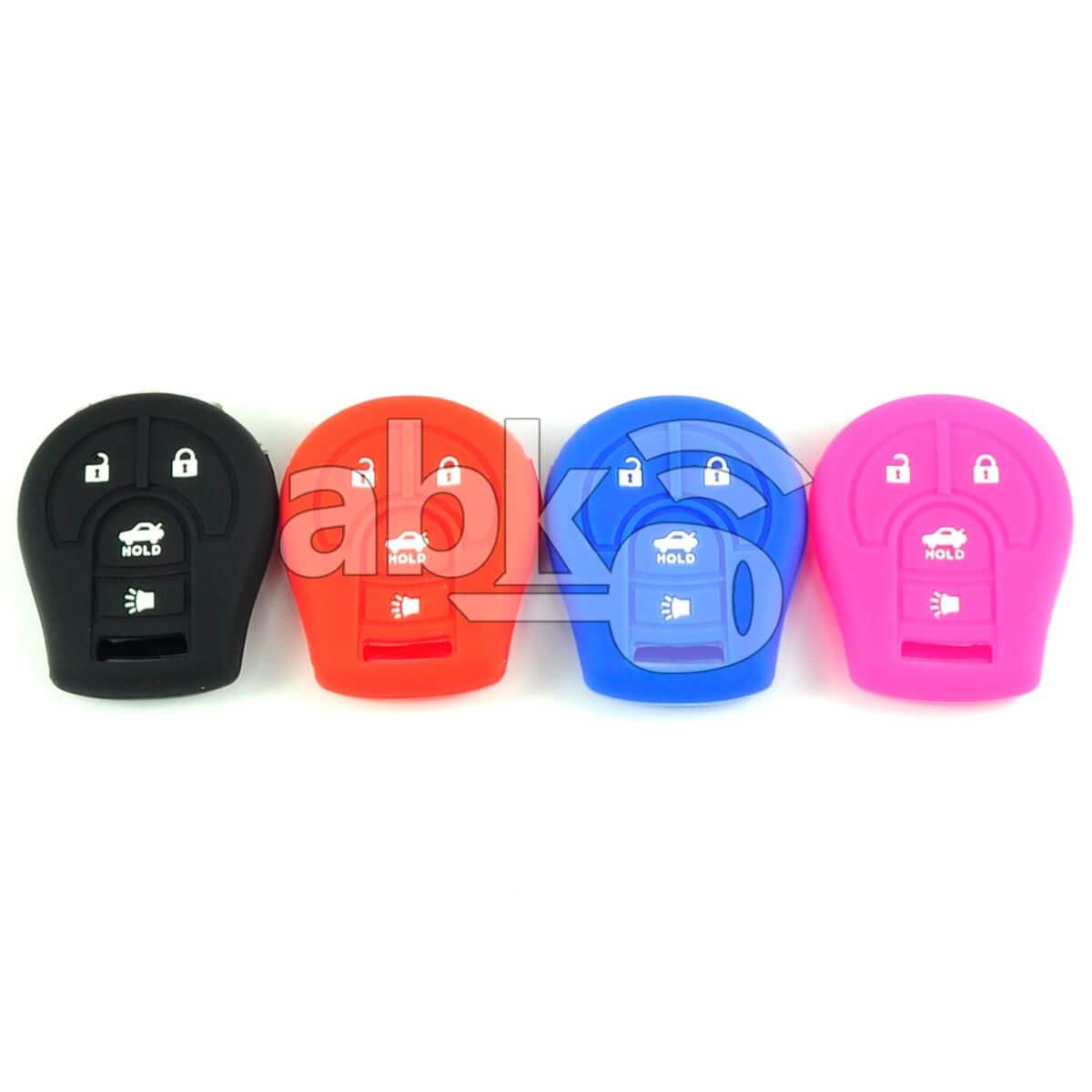 Nissan Silicone Remote Covers 4Buttons - ABK-2500-NIS-NEW4B - ABKEYS.COM