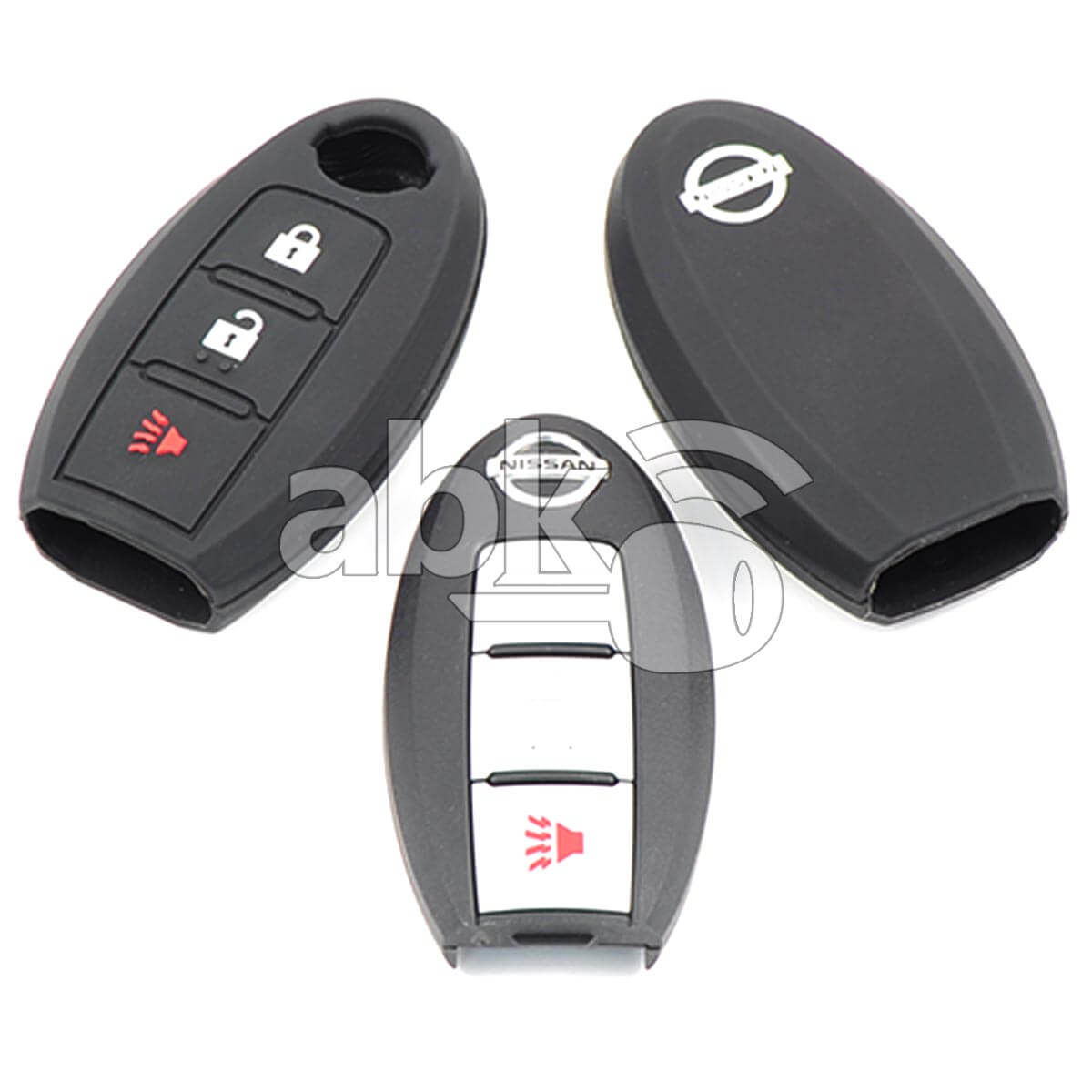 Nissan Silicone Remote Covers 3Buttons - ABK-2500-NIS-SMART3B - ABKEYS.COM