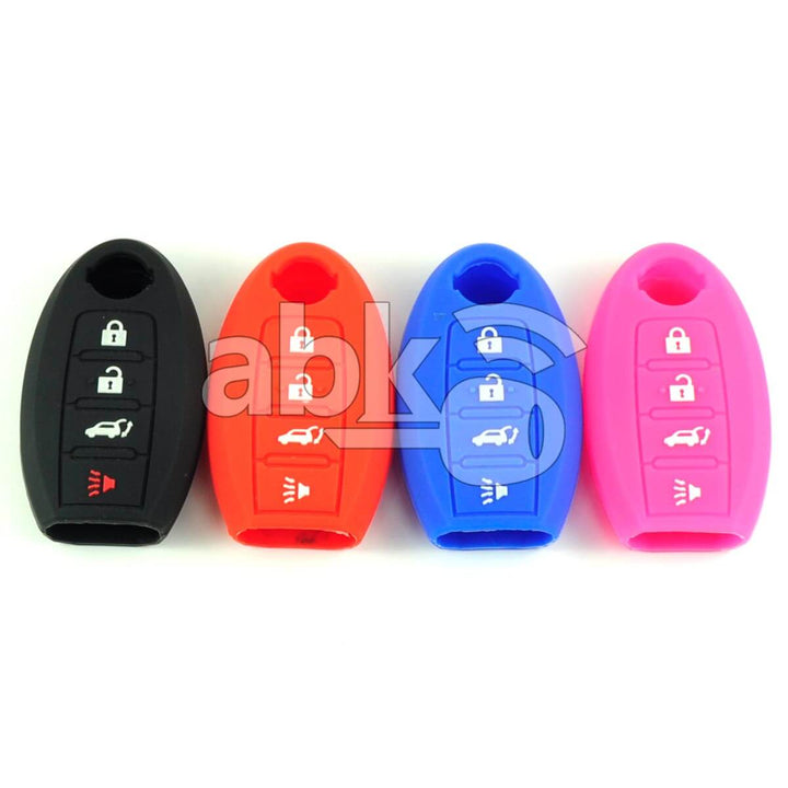 Nissan Silicone Remote Covers 4Buttons - ABK-2500-NIS-SMART4B - ABKEYS.COM