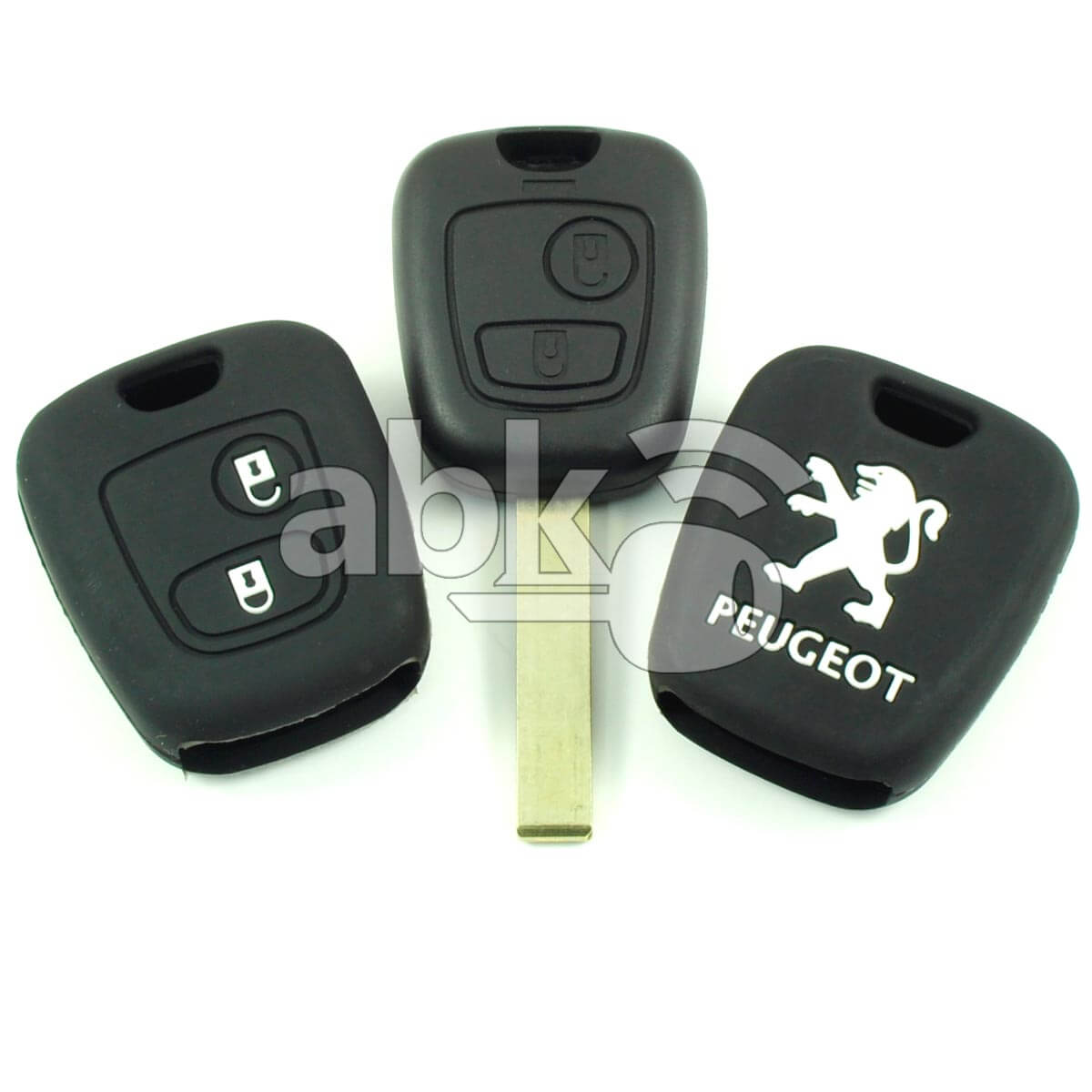 Peugeot Citroen Silicone Remote Covers 2Buttons - ABK-2500-PEG-OLD2B - ABKEYS.COM