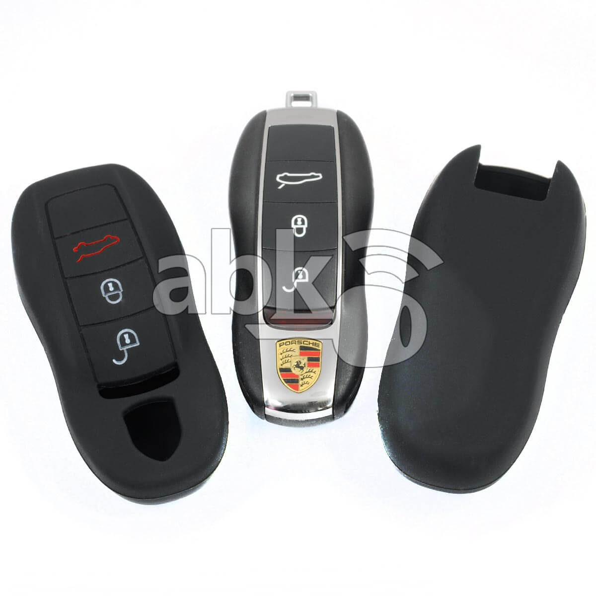 Porsche Silicone Remote Covers 3Buttons - ABK-2500-POR-SMART3B-2 - ABKEYS.COM