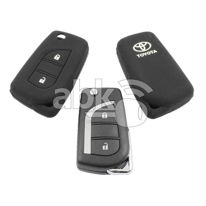 Toyota Silicone Remote Covers 2Buttons - ABK-2500-TOY-FLIP-MID2B - ABKEYS.COM