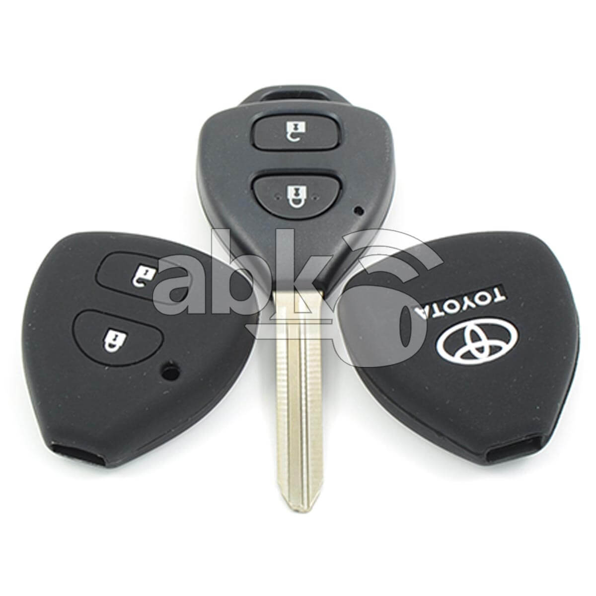 Toyota Silicone Remote Covers 2Buttons - ABK-2500-TOY-MID2B - ABKEYS.COM