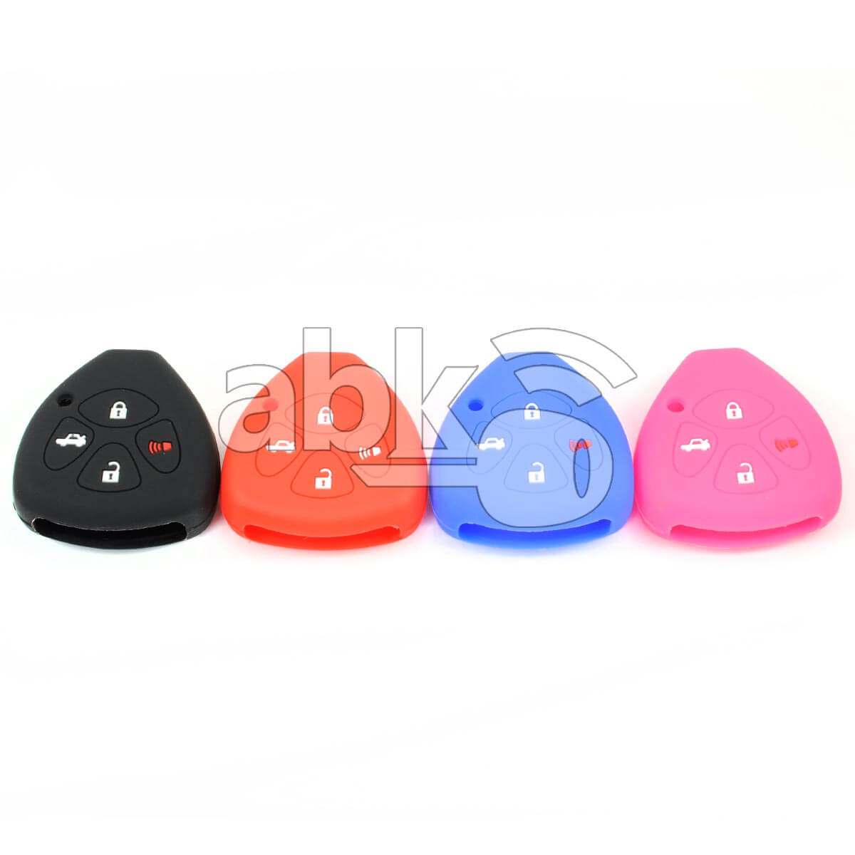 Toyota Silicone Remote Covers 4Buttons - ABK-2500-TOY-MID4B - ABKEYS.COM