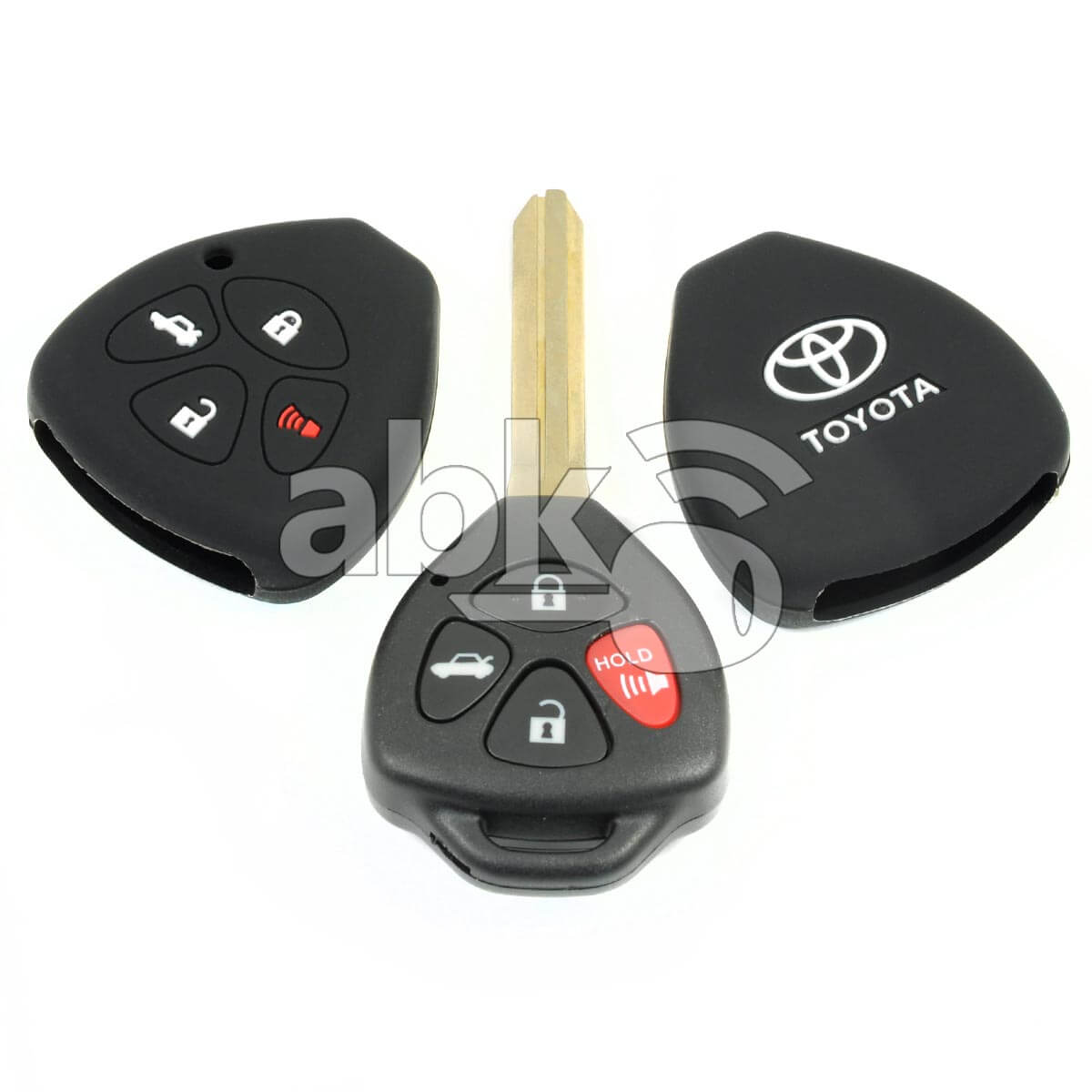 Toyota Silicone Remote Covers 4Buttons - ABK-2500-TOY-MID4B - ABKEYS.COM