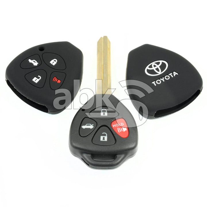 Toyota Silicone Remote Covers 4Buttons - ABK-2500-TOY-MID4B - ABKEYS.COM