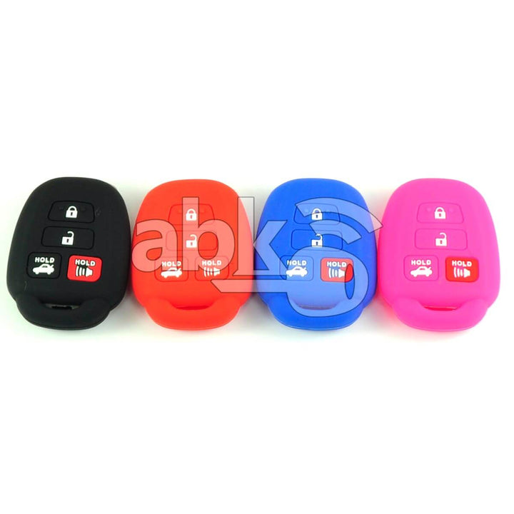 Toyota Silicone Remote Covers 4Buttons - ABK-2500-TOY-NEW4B - ABKEYS.COM