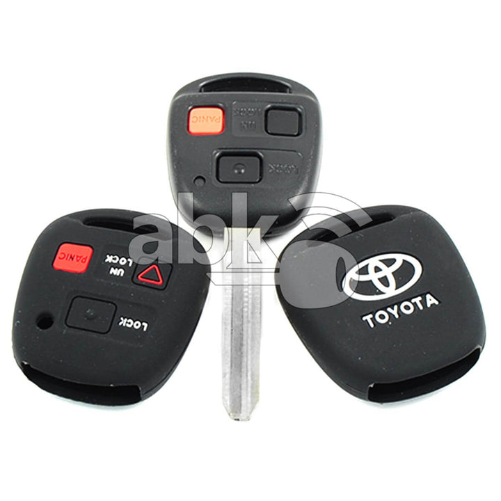 Toyota Silicone Remote Covers 3Buttons - ABK-2500-TOY-OLD3B - ABKEYS.COM