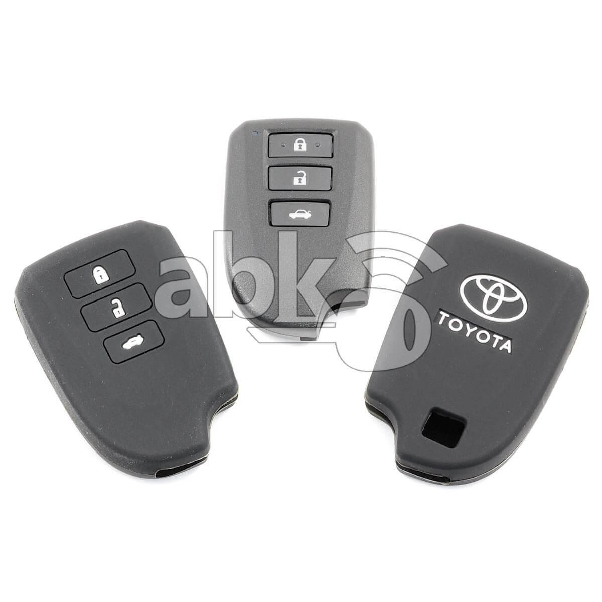 Toyota Silicone Remote Covers 3Buttons - ABK-2500-TOY-SMART-MID3B-2 - ABKEYS.COM