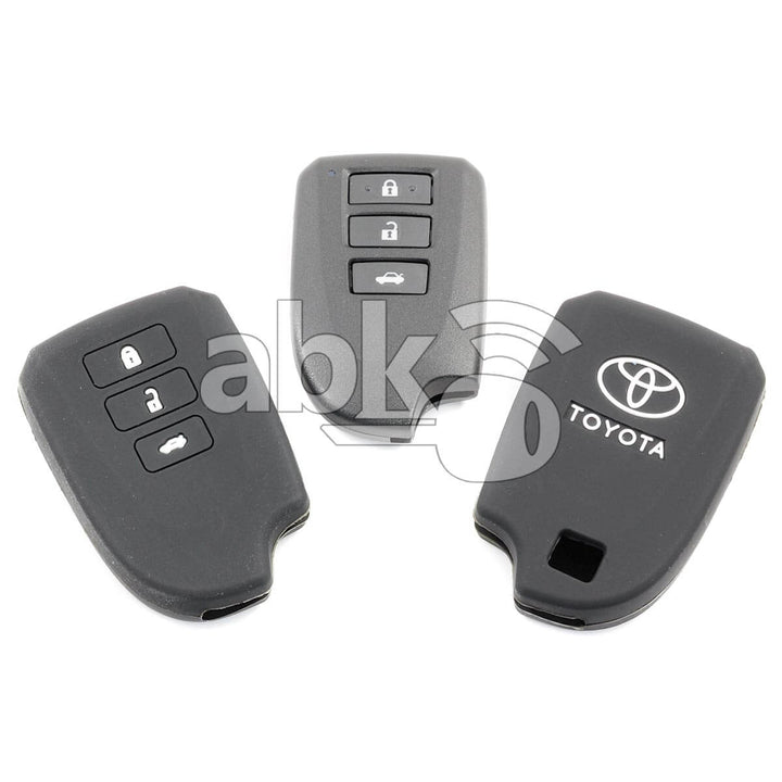 Toyota Silicone Remote Covers 3Buttons - ABK-2500-TOY-SMART-MID3B-2 - ABKEYS.COM