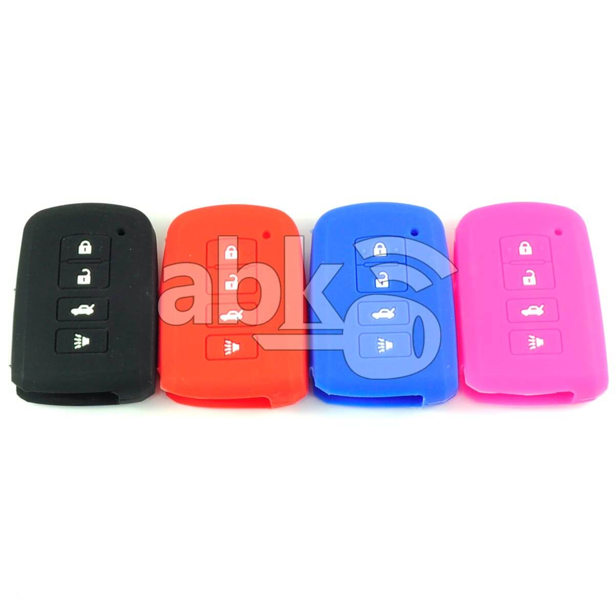Toyota Silicone Remote Covers 4Buttons - ABK-2500-TOY-SMART-MID4B - ABKEYS.COM