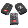 Toyota Silicone Remote Covers 4Buttons - ABK-2500-TOY-SMART-MID4B - ABKEYS.COM