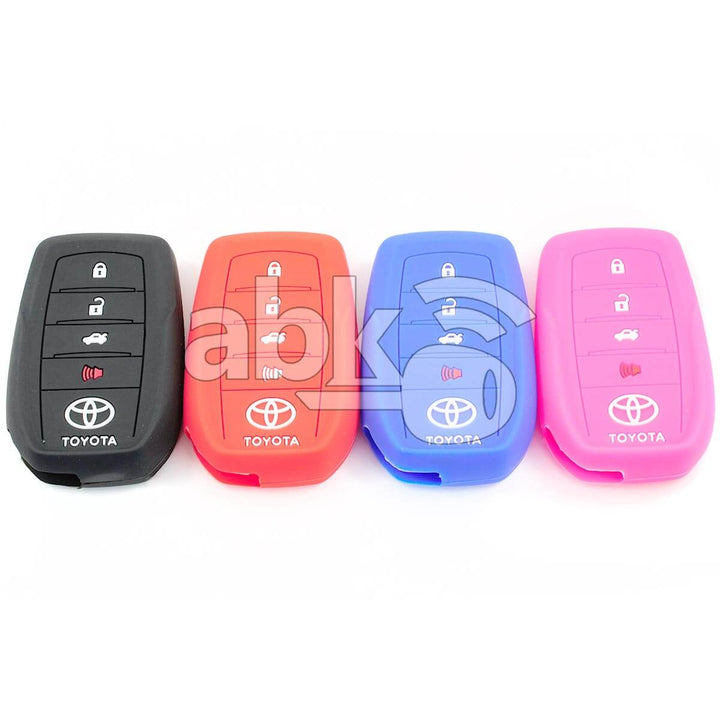 Toyota Silicone Remote Covers 4Buttons - ABK-2500-TOY-SMART-NEW4B - ABKEYS.COM