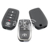 Toyota Silicone Remote Covers 4Buttons - ABK-2500-TOY-SMART-NEW4B - ABKEYS.COM