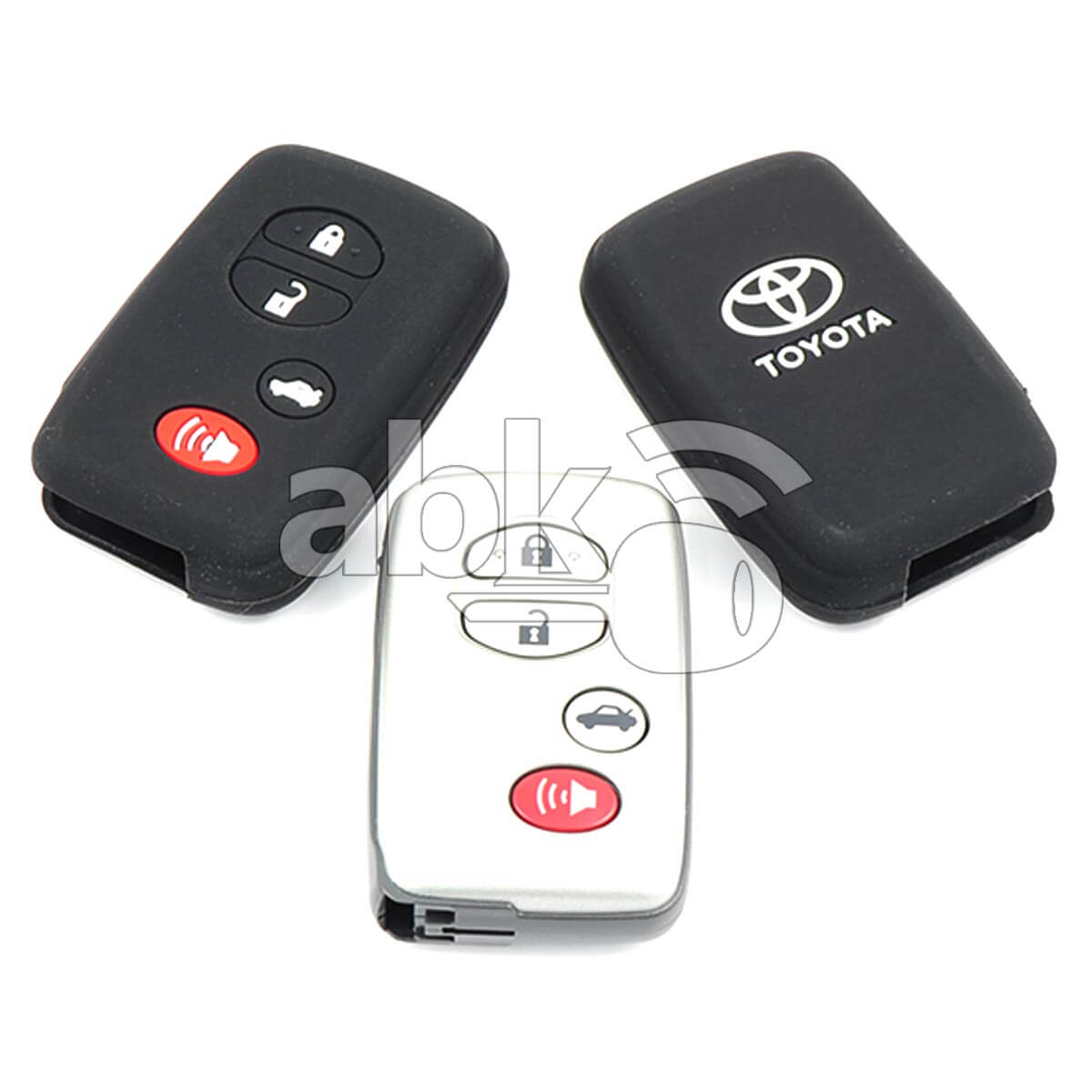 Toyota Silicone Remote Covers 4Buttons - ABK-2500-TOY-SMART-OLD4B - ABKEYS.COM