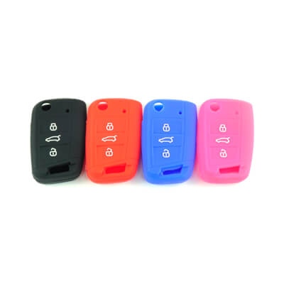 Volkswagen Silicone Remote Covers 3Buttons - ABK-2500-VW-FLIP-NEW3B - ABKEYS.COM