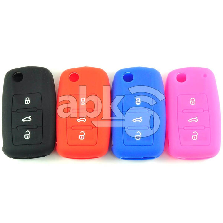 Volkswagen Silicone Remote Covers 3Buttons - ABK-2500-VW-FLIP-OLD-3 - ABKEYS.COM
