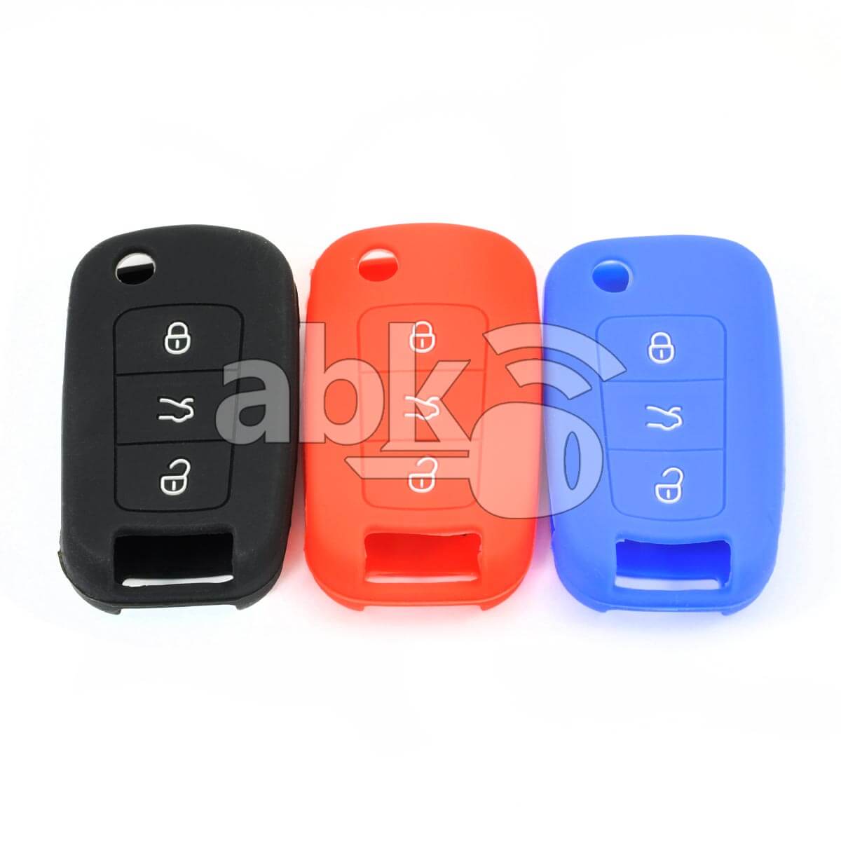 Volkswagen Silicone Remote Covers 3Buttons - ABK-2500-VW-FLIP-OLD - ABKEYS.COM