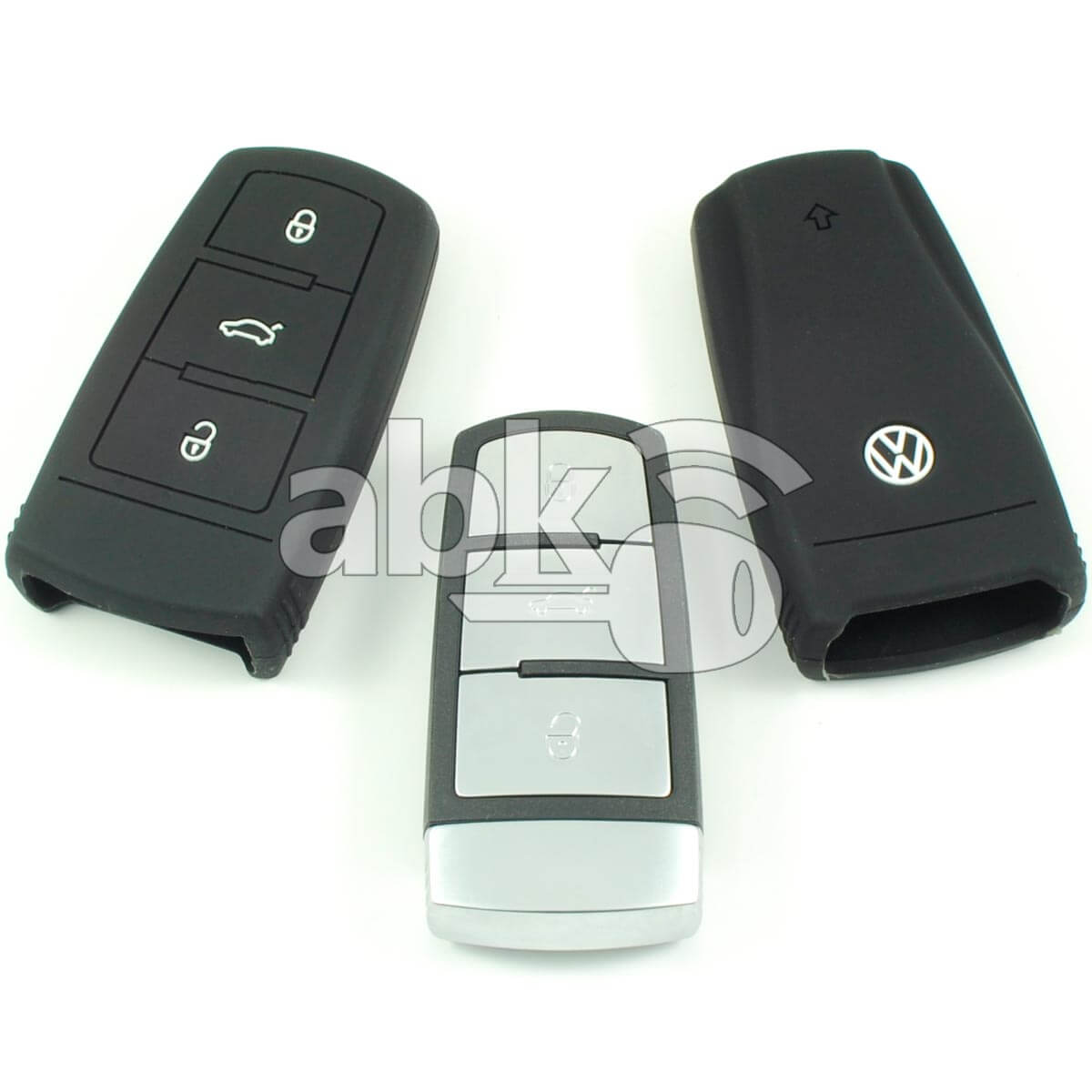 Volkswagen Silicone Remote Covers 3Buttons - ABK-2500-VW-SMART-OLD3B - ABKEYS.COM