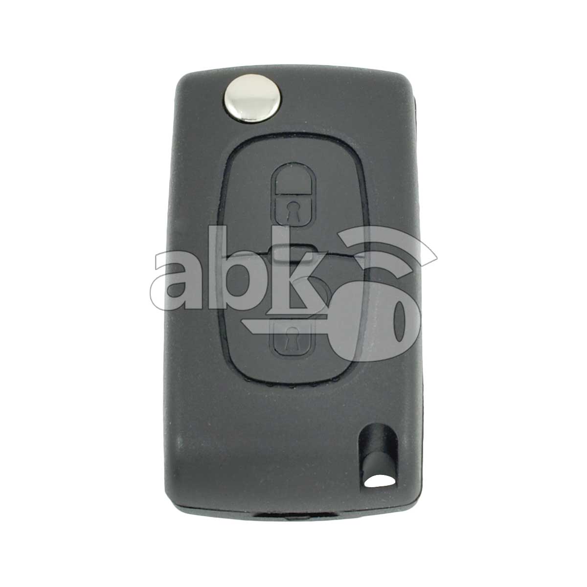 Citroen 2003+ Flip Remote Cover 2Buttons With Battery Holder CE0536 VA2 - ABK-2526 - ABKEYS.COM