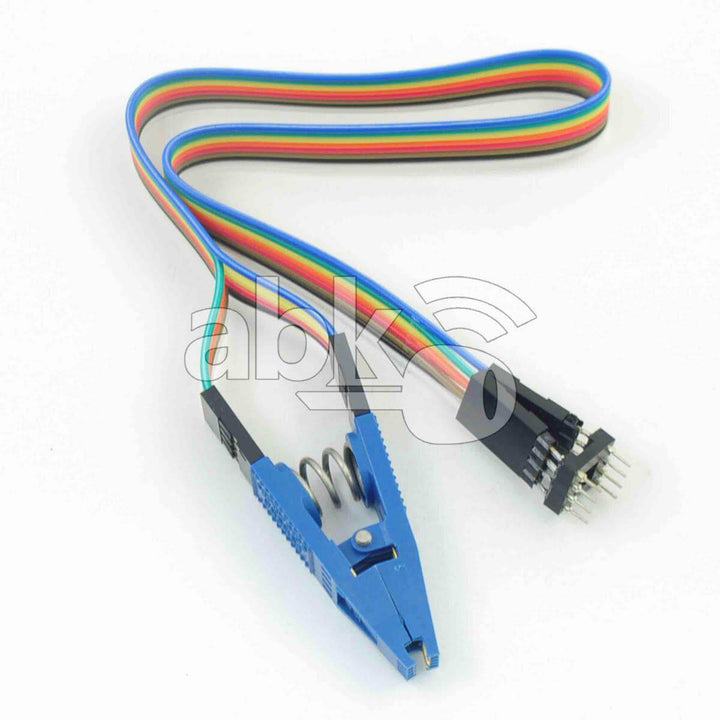 8 Pin Original Universal Test Clip With Wires For Small IC’s - ABK-2592 - ABKEYS.COM