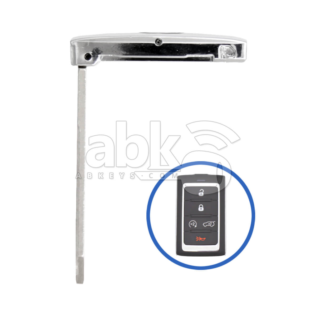 Jeep 2021+ Smart Key Blade 68519237AA CY22 - ABK-2598 - ABKEYS.COM