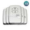 Genuine Toyota Camry Crown Majesta 2004+ Smart Key 5Pcs Offer 3Buttons P1 D4 312MHz 89904-33610 -