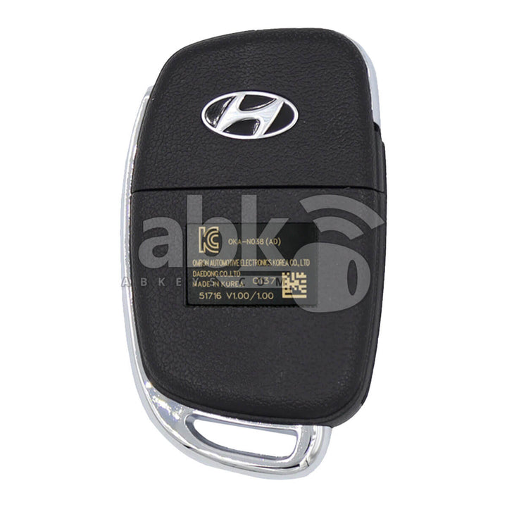 Genuine Hyundai Elantra 2017+ Flip Remote 4Buttons 95430-F2000 95430-F2001 433MHz OKA-N038 -