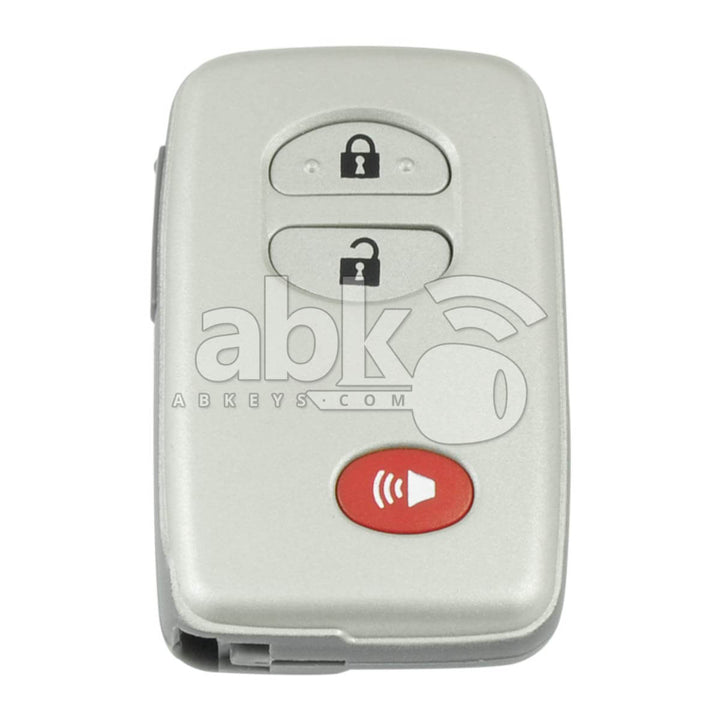 Toyota Land Cruiser Rav4 4Runner 2008+ Smart Key Cover 3Buttons Light Gray - ABK-2759 - ABKEYS.COM