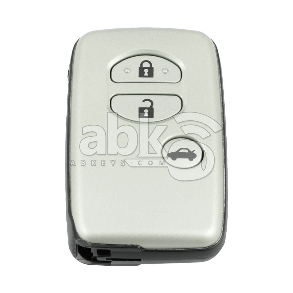 Toyota Camry Prado Crown Majesta Mark X 2004+ Smart Key Cover 3Buttons Light Gray - ABK-2760 -