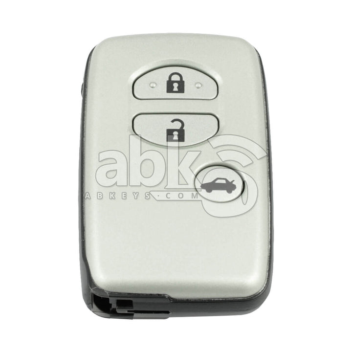 Toyota Camry Prado Crown Majesta Mark X 2004+ Smart Key Cover 3Buttons Light Gray - ABK-2760 -