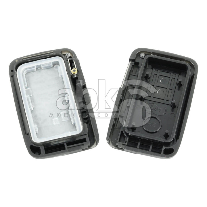 Toyota Camry Prado Crown Majesta Mark X 2004+ Smart Key Cover 3Buttons Light Gray - ABK-2760 -