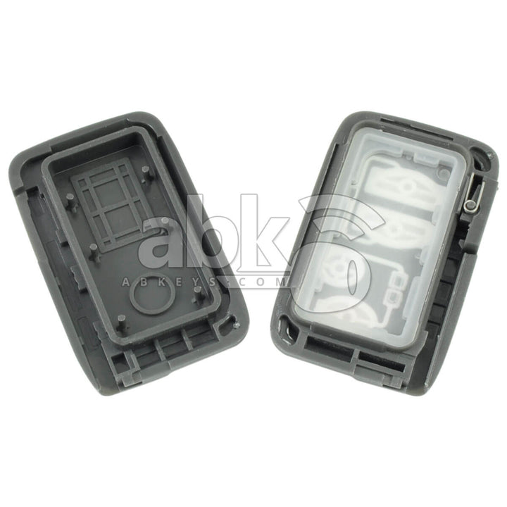 Toyota Camry Avalon Corolla Rav4 Highlander 2008+ Smart Key Cover 4Buttons Light Gray - ABK-2761 -
