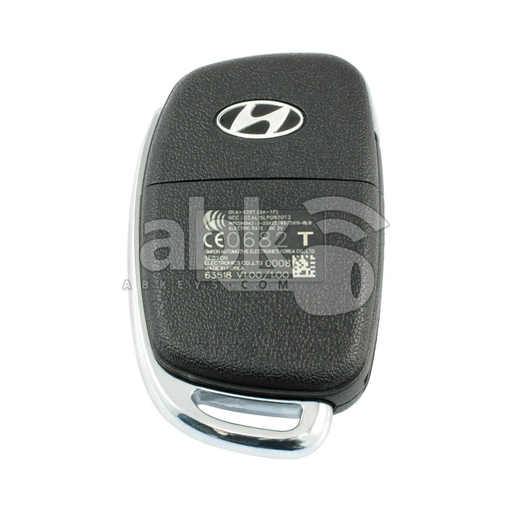 Genuine Hyundai I10 2016+ Flip Remote 3Buttons 95430-B4400 433MHz OKA-420T - ABK-2762 - ABKEYS.COM