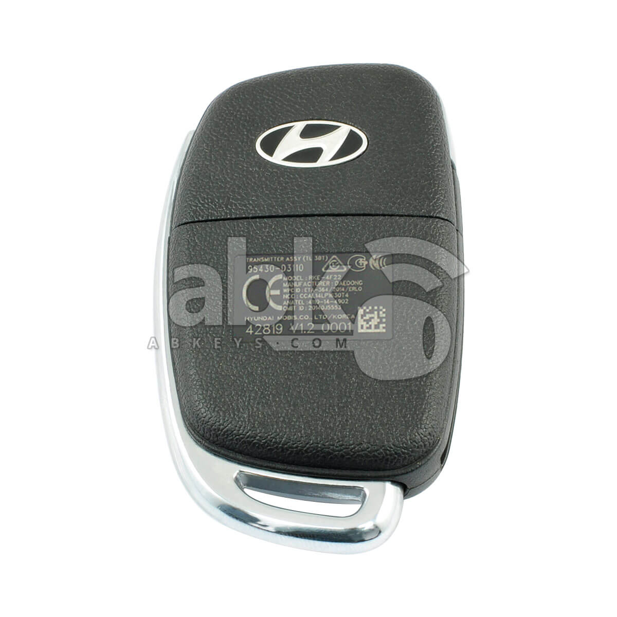 Genuine Hyundai Tucson 2015+ Flip Remote 3Buttons 95430-D3110 433MHz RKE-4F22 - ABK-2775 -
