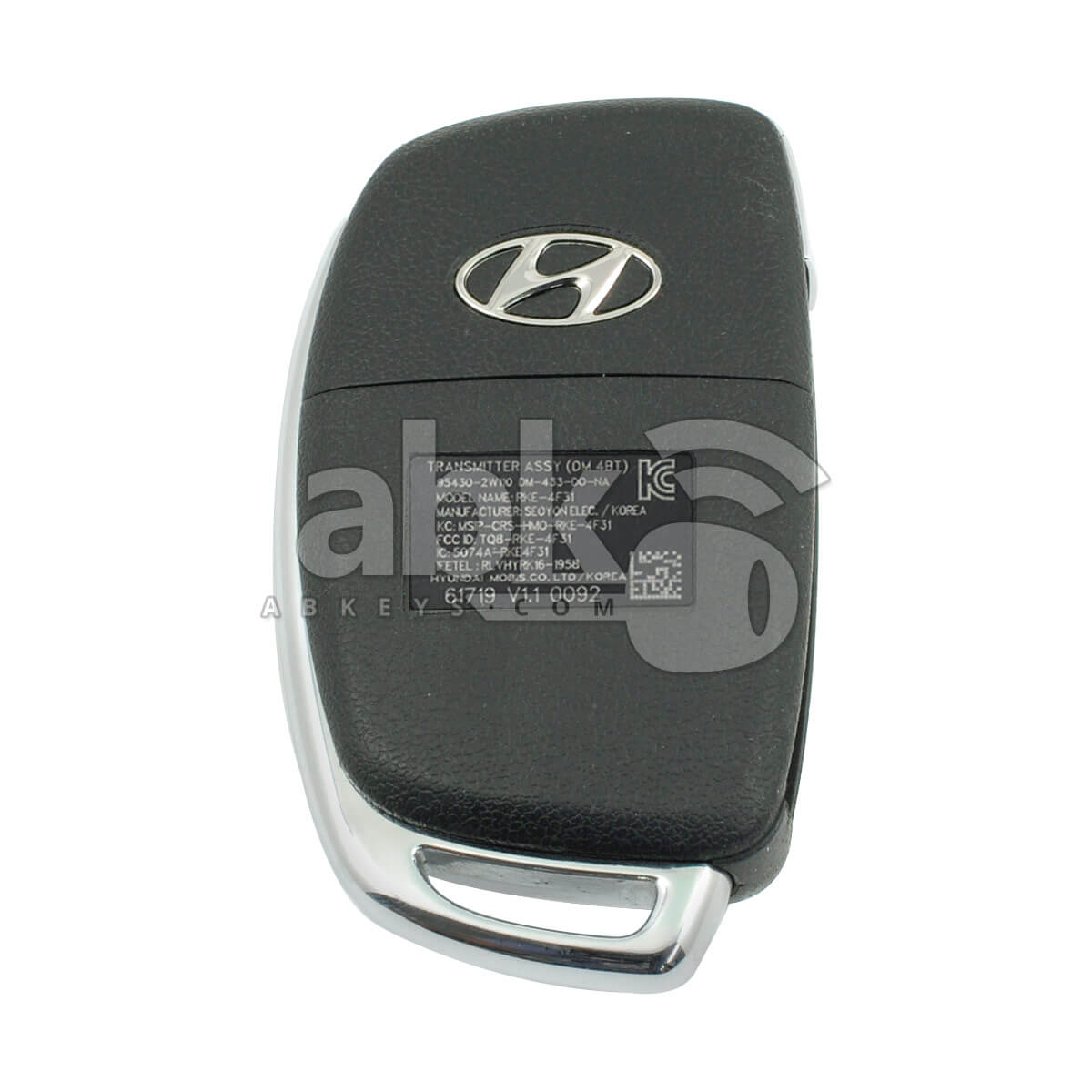 Genuine Hyundai Santa Fe 2015+ Flip Remote 4Buttons 95430 2W110 433MHz TQ8 RKE 4F31   ABK 2785  