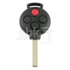 Genuine Smart Fortwo 2008+ Key Head Remote 4Buttons KR55WK45144 315MHz VA2 A4518203797 - ABK-2786 - 